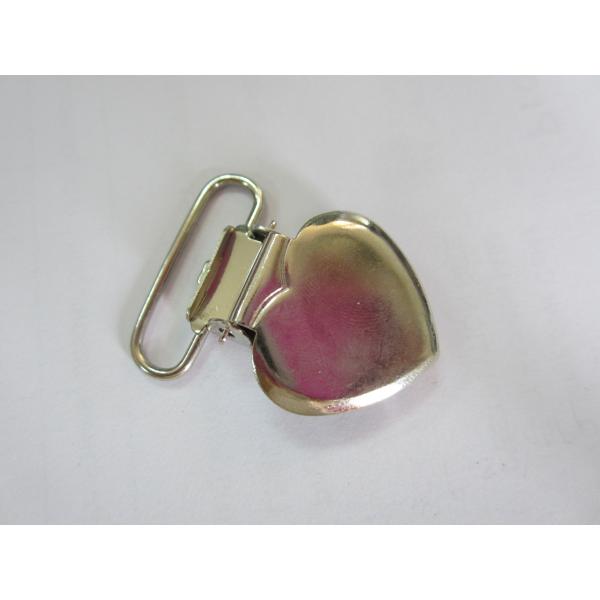Manufacture heart shape 1 inch suspender clip/suspender clip for trousers