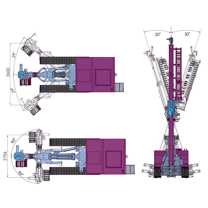 Mining Drilling Machinery Portable Drilling Rig Automatic Hydraulic DTH Drilling Rig for Sale