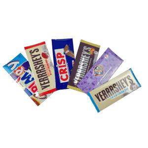 Custom Printed Food Grade Back Side Sealed Sachet Snack Energy Bar Wrapper
