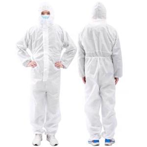 China Anti Virus 65gsm Waterproof Non Woven Disposable Coverall on sale