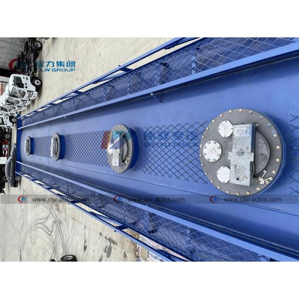 3 Axles 40000 Liters Q235 Carbon Steel Tank Semi Trailer For Crude Oil