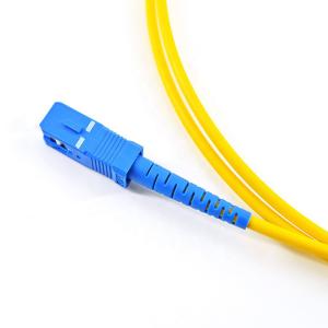 Yellow SC To SC Single Mode Fiber Patch Cord OD 2.0mm 3.0mm Simplex