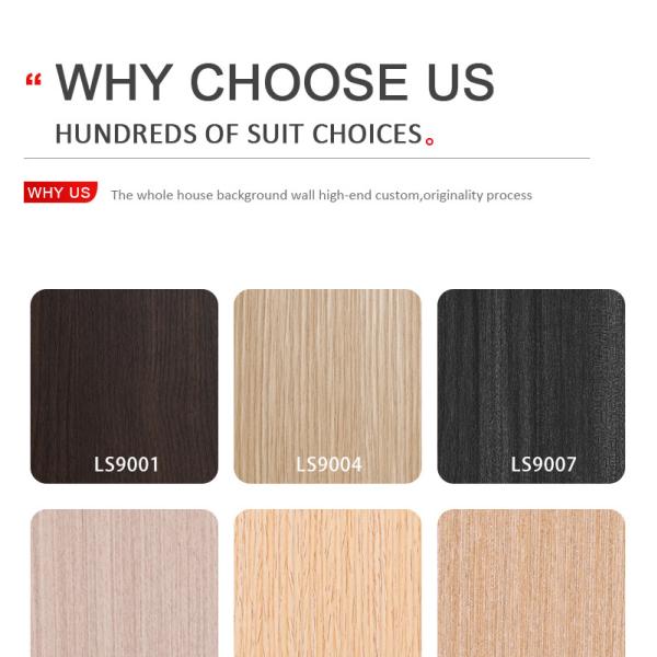 Interiors Homes 8mm Bamboo Charcoal Waterproof Fabric PVC Wall Panel