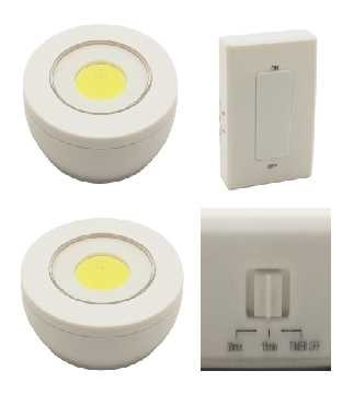9.9X3.3cm Cabinet Sensor Light LED Wardrobe Light Wireless RF Remote Control LED