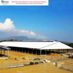 Material Quality Assurance Steel Structure Poultry House Fire Resistant