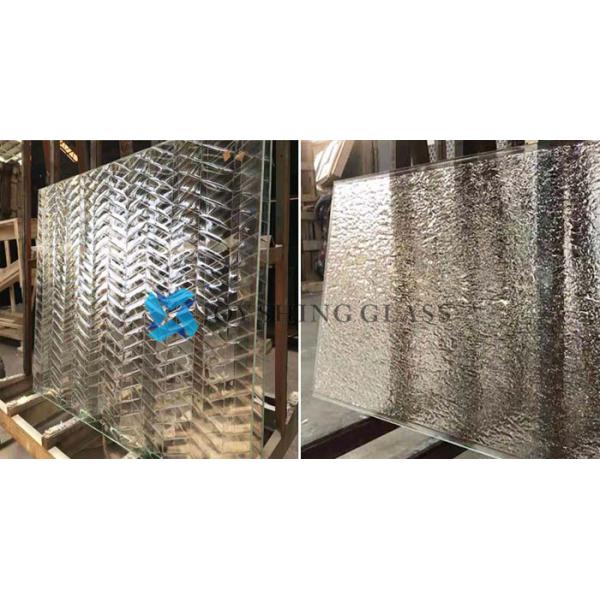 Colored Tempered Hot Melt Glass For Partition Wall Decoration