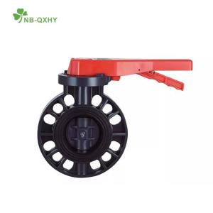 Fixed Structure Nb-Qxhy PVC Butterfly Valve with Flange Water Household Usage