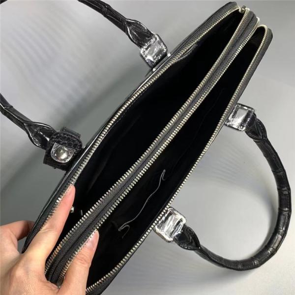 Authentic Real Crocodile Skin Top Businessmen Briefcase Bag Genuine Alligator Leather Male Large Top-handle Handbag