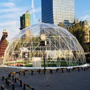 Steel Pipes Customized Geodesic Big Dome Tent 12m Diametre Outdoor Restaurant