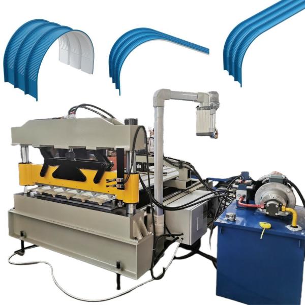 Buy 0.3mm-0.8mm Thickness Roof Sheet Hydraulic Crimping Curving Machine at wholesale prices