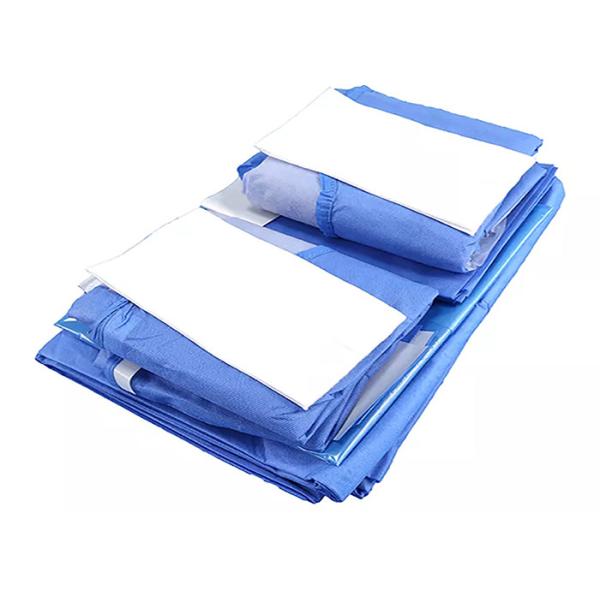 Laparoscopy Procedure Pack SMS Fabric Sterile Green Surgical Pack Essential Lamination Patient Disposable Surgical Pack