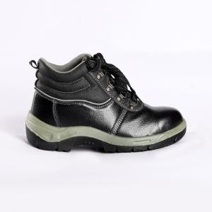 OEM Mens Steel Toe Work Footwear with Protective Features and Breathable Leather