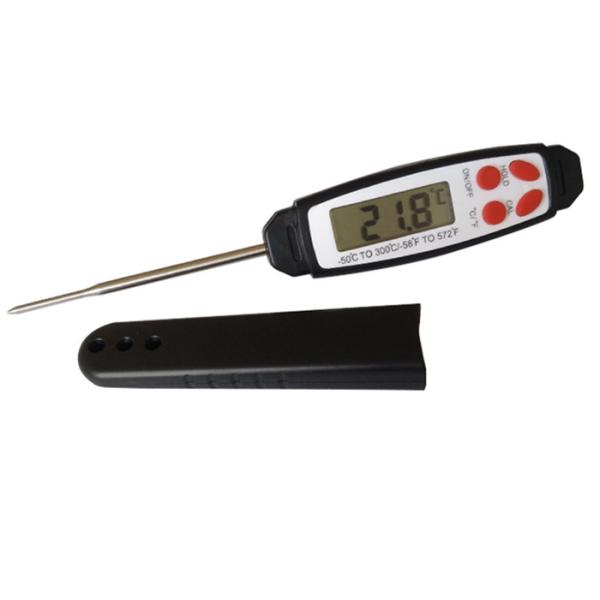 Buy Black Waterproof Digital Food Thermometer With Stainless Steel Probe at wholesale prices