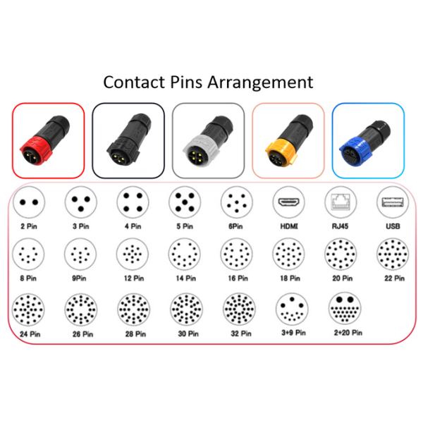 Copper IP67 Connectors Waterproof 50A For High Protection Efficient Connection