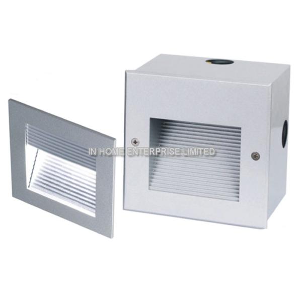 24 LED 3020 Recessed LED Wall Lights Warm White Stainless Steel