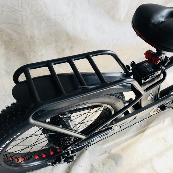 26" 1000W Bafang Rear Motor Fat Tire Electric Cargo Beach Cruiser Bike with 48V 21AH Lithium Battery