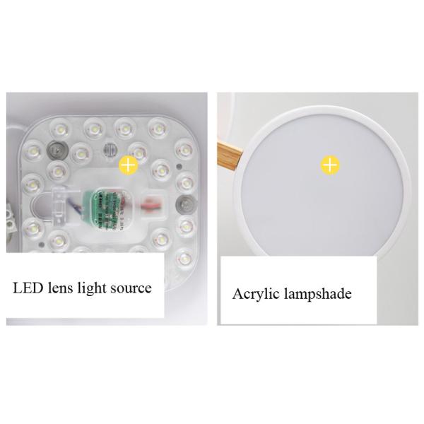 Nordic modern hotel apartment villa LED ceiling lamp wooden chandelier(WH-WA-14)