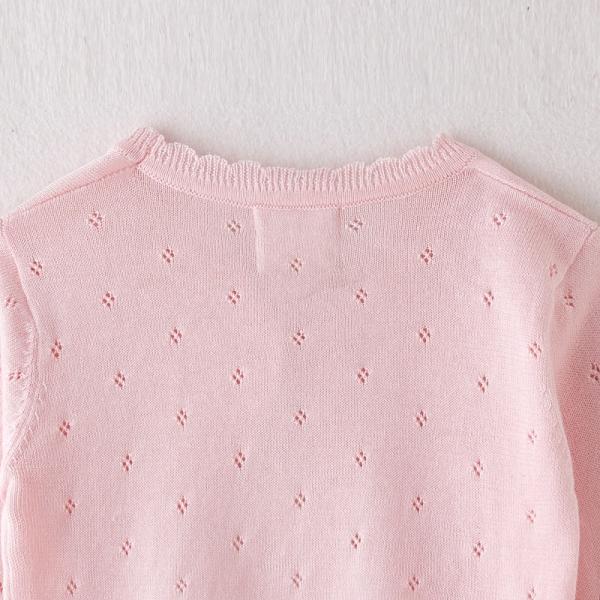 Summer Cotton Knitted Cardigan Top Toddler Children Kids Girls Sweater