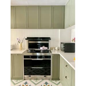 Modern White Cupboard High Quality Wooden Melamine Kitchen Cabinet Set