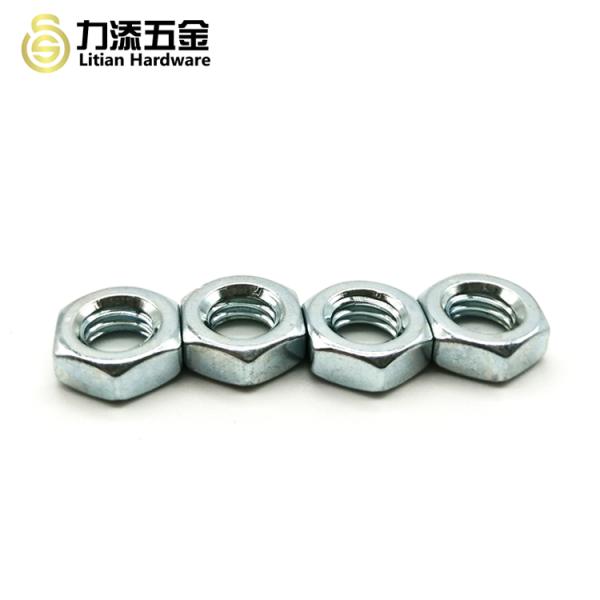 Passivated Din 934 Brass Hex Nut , Heavy Industry Hexagon Nut M10