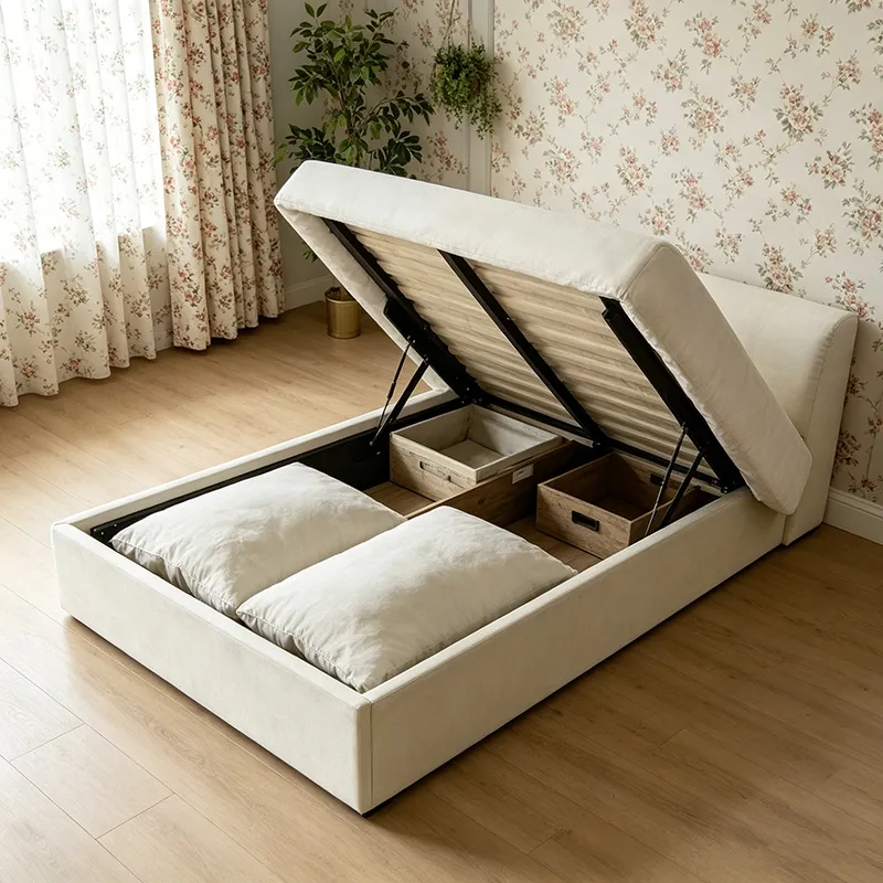 Solid Bed Structure with Reliable Hydraulic Lift Support