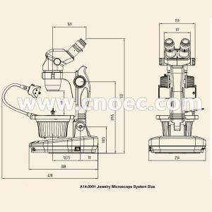 Bright Field Jewelry Microscope 20X For Research A24.0901