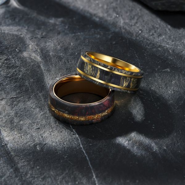 Side profile of forged carbon fiber ring