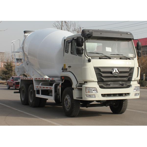Industrial Concrete Mixer Truck , Ready Mix Concrete Trailer RHD 6X4