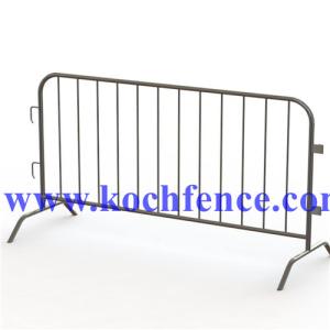 Galvanized Metal Crowd Barriers , Construction Barrier Fence 2200mm-2500mm Width
