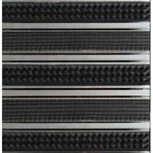 Rubber Brush Insert Aluminium Entrance Mat 6063 T5 650lbs Load