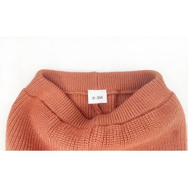 Unisex stripe knitted baby clothes set long sleeve knit baby sweater