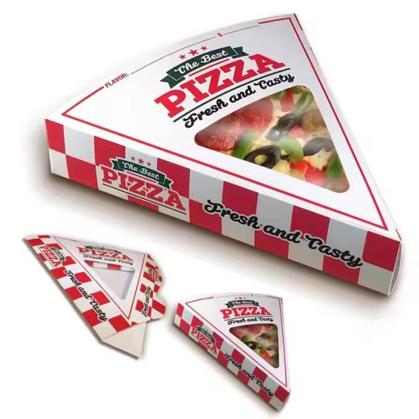Buy Eco-friendly Natural Healthy Custom Kraft Paper Pizza Packaging Box for Pizza Slices Sample at wholesale prices