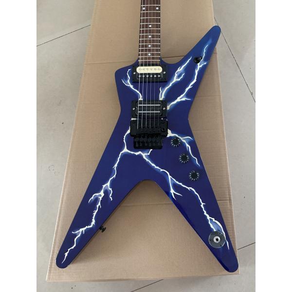 Custom Vintage Electric Guitar in Blue Color
