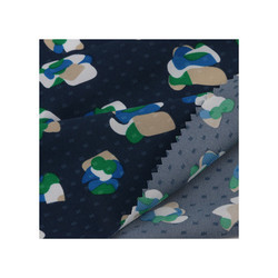 Factory Wholesale Recycled Poly Island Dot Recycle Fabric