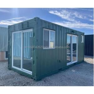 China Customized Color 20ft Prefabricated Container House with Kitchen and One Bedroom for Hotel Aluminum Alloy Windows on sale