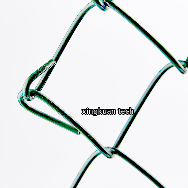 Vinyl Coated Steel Chain Link Fence Fabric 8ft high PVC Green color