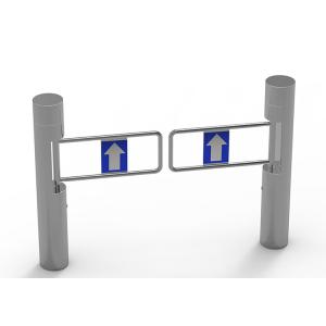 800mm Length Swing Door Turnstile RFID BLDC Bi Directional DC24V