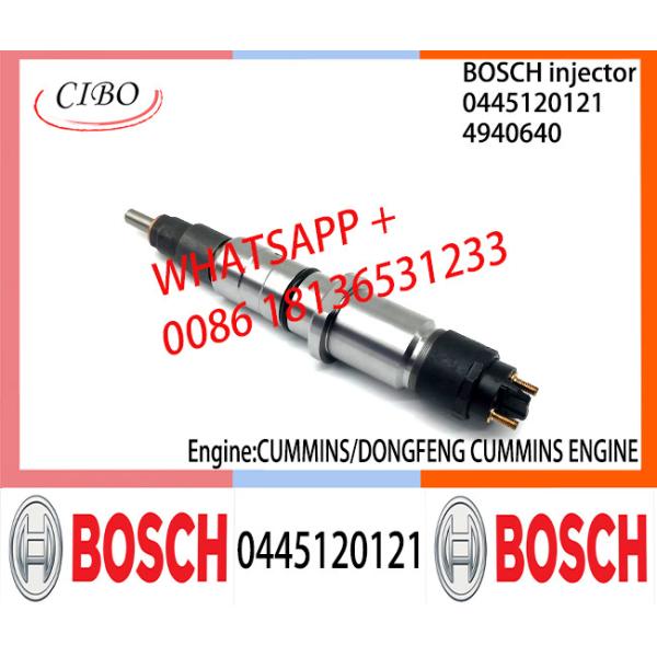 Buy BOSCH 0445120121 4940640 Neutral Fuel Injector Assembly 0445120121 4940640 For CUMMINS/DONGFENG CUMMINS ENGINE at wholesale prices
