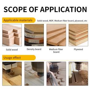 1/4*2-1/2 HRC65 2 Flute Nano Blue Coating CNC Router Bit Sets Solid Carbide