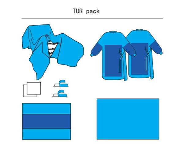 Buy Disposable Sterile Surgical Tur Drape Pack SMS Material at wholesale prices