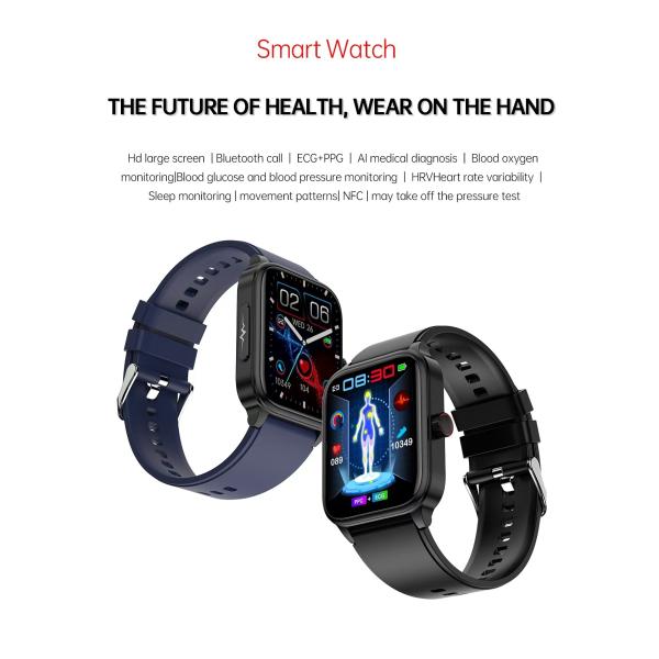 ET540 Health Monitoring Smart Watch 1.85 Inch BT Call Blood Oxygen Fitness For Men