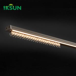 New Style LED Light Curtain Track Aluminum Silent Smooth led strip light track