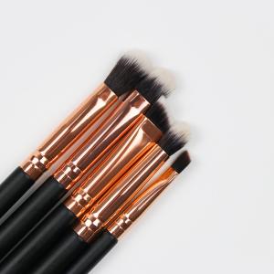 Wooden Handle 5pcs Smudge Eyeshadow Blending Brush Set