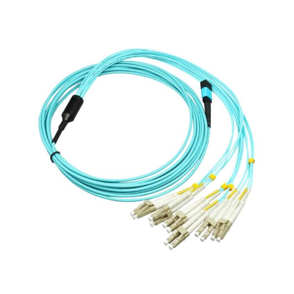 MPO-LC 12C OM4 Fiber Optic Bundle Fan Out Assemblies For Next Generation