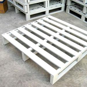 Quality Heavy Duty Stackable Steel Pallets Customized Powder Coating Metal for sale