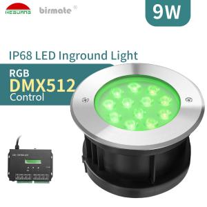 China 380LM SMD3535 DMX512 LED Underwater Light SS316L Waterproof LED Ground Light on sale