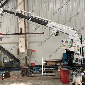 Hydraulic Power Marine / Deck Crane Telescopic Boom Pedestal