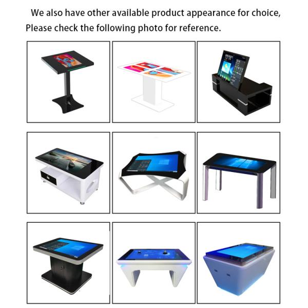 32 Inch Indoor Interactive Smart Touch Screen Coffee Table For Entertainment Industrial PC