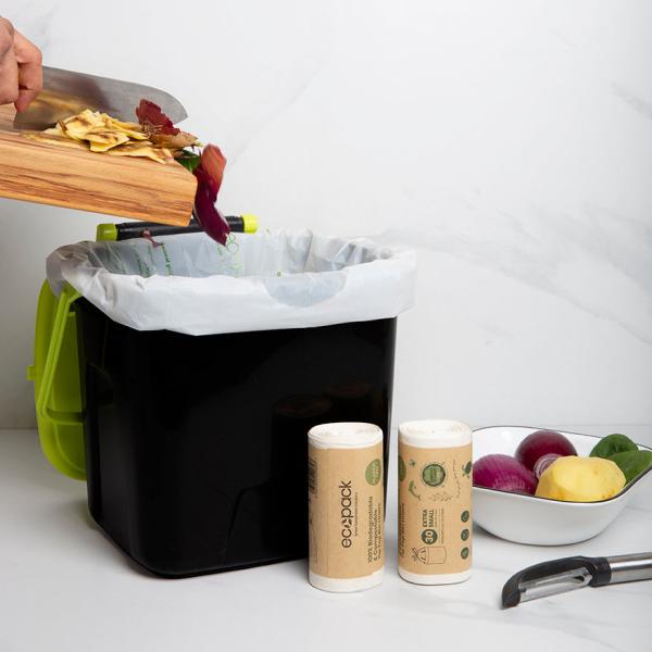Household Cornstarch Compostable Bin Liners For Supermarket