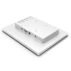 IP65 Front Panel Industrial Touch Screen Monitor 19'' Flush Mount Pcap 100-240